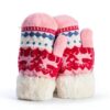 Boys Fleece Mittens Soft Warm Gloves Ages 3-7 Pink-6