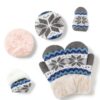 Kids Fleece Mittens Boys Winter Gloves Soft Warm Ages 3-7-3