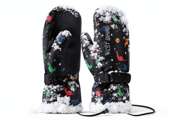 West Biking Kids Ski Gloves Waterproof Thermal Boys Snow-0