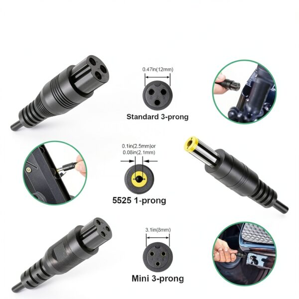GLS 3 in 1 Scooter Charger 36V Lithium Battery Adapter-3