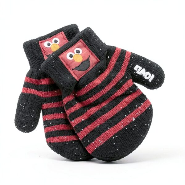 Sesame Street Boys Mittens Acrylic Knit Toddler Cold Weather-3