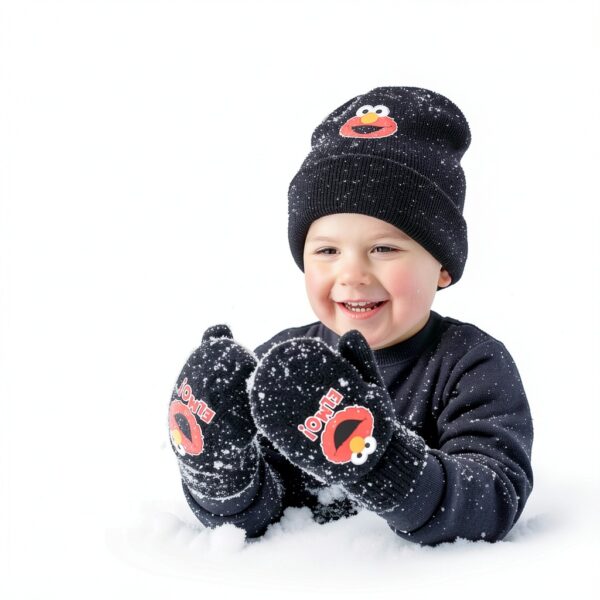 Sesame Street Boys Mittens Acrylic Knit Toddler Cold Weather-5
