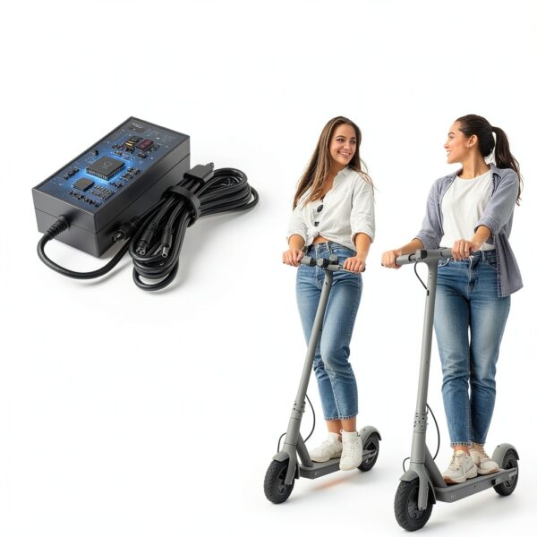 EVAPLUS 36V Scooter Charger 42V 2A Replacement Power Adapter-4