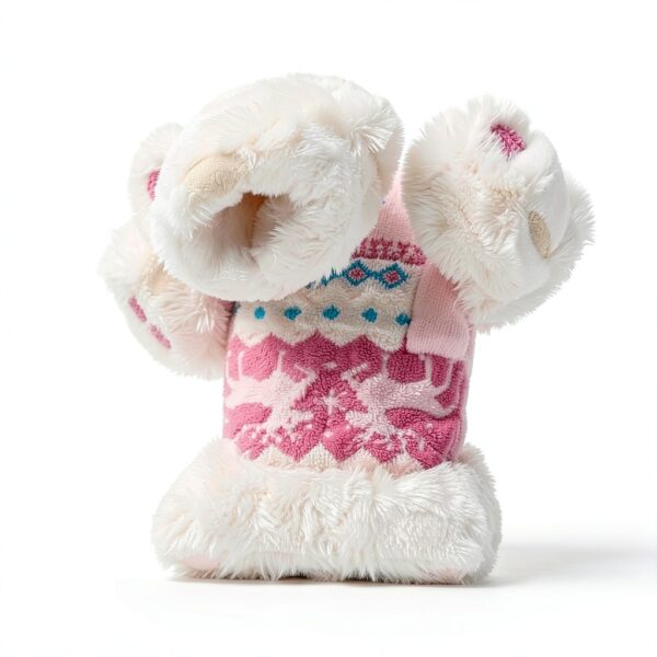 Boys Fleece Mittens Soft Warm Gloves Ages 3-7 Pink-4