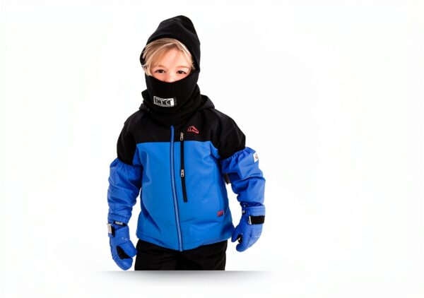 L-Bows Girls Thermal Mittens Grey Cold Weather Protection-4