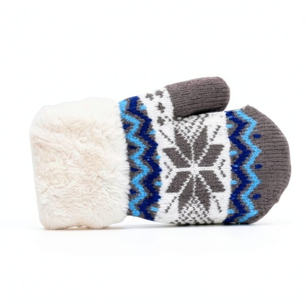 Kids Fleece Mittens Boys Winter Gloves Soft Warm Ages 3-7-6