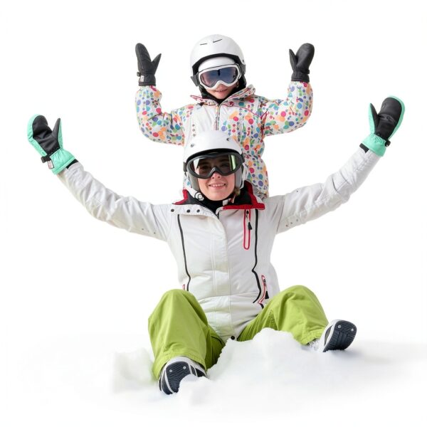 Odtmger Cold Weather Mittens Waterproof Warm Ski Gloves-1