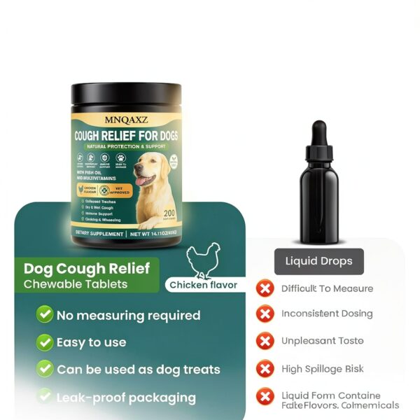 Dog Coughing Treatment Chewable Tablets Herbal Formula-3