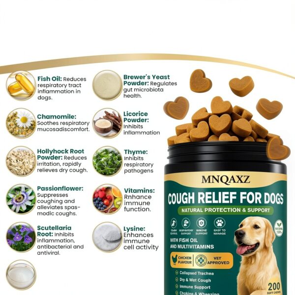 Dog Coughing Treatment Chewable Tablets Herbal Formula-2