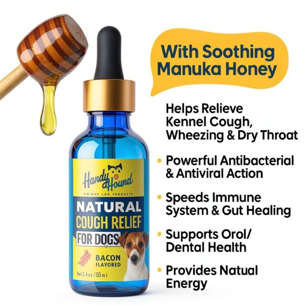 Handy Hound Dog Cough Medicine Manuka Honey Natural Relief-1